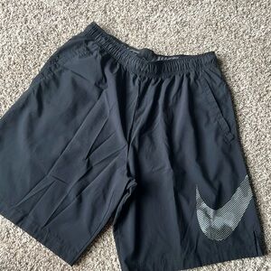 Men’s large swoosh black Nike shorts